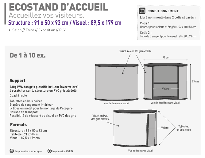 Ecostand Accueil PVC