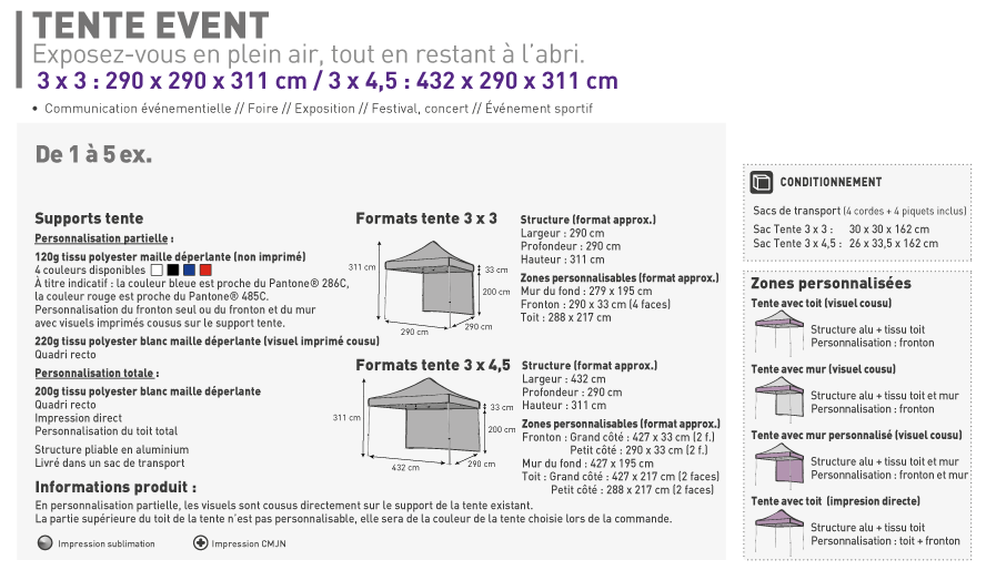 Fiche Technique Tente Event